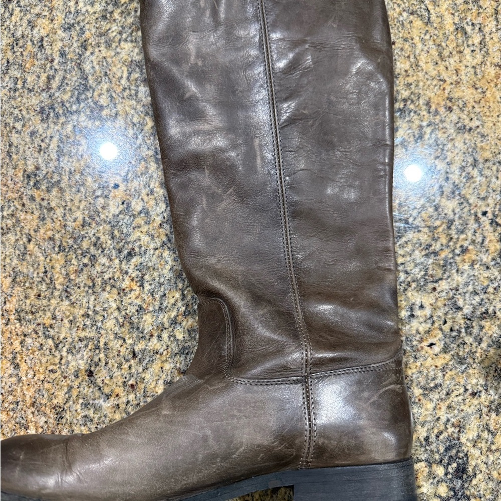 Frye Brown Leather Riding Boots women’s size 9 - Picture 5 of 11
